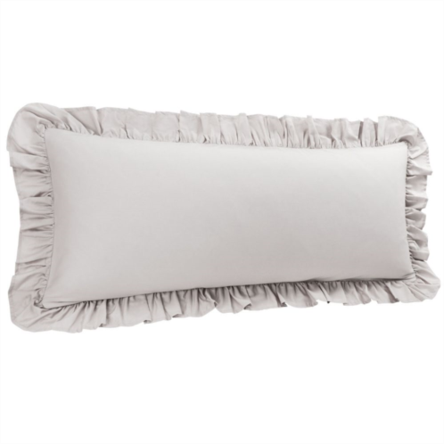 PiccoCasa Cotton Body Ruffled Pillowcases 1 Pc Soft Envelope Closure Body 20x54