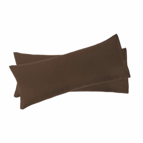 PiccoCasa 2pcs Bolster Soft 1800 Microfiber Support Cushion Body Pillow Covers Body 20x48