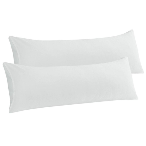 PiccoCasa Set of 2 Body Pillow Cover Envelope Closure Microfiber Body 20x54