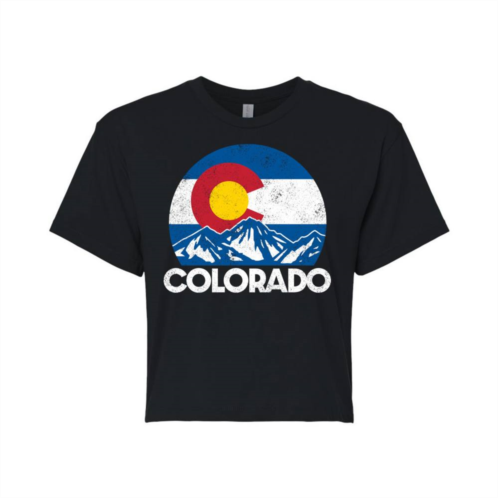 Licensed Character Juniors Colorado Cropped Graphic Tee