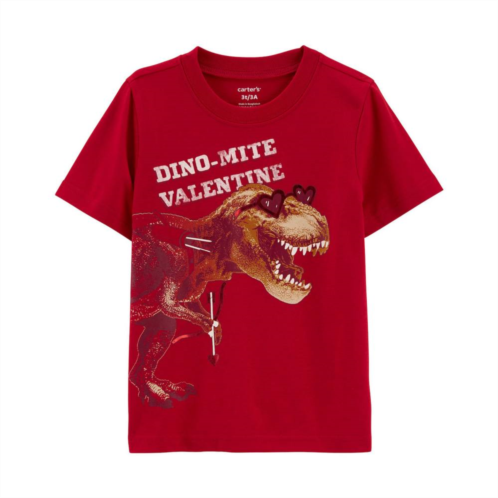 Toddler Boy Carters Dinosaur Dino-Mite Valentine Valentines Day Graphic Tee