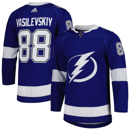 Mens adidas Andrei Vasilevskiy Blue Tampa Bay Lightning Home Primegreen Authentic Pro Player Jersey