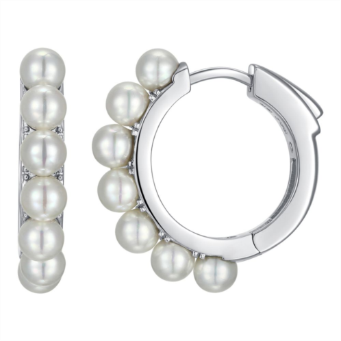 Sarafina Simulated Pearl Huggie Earrings
