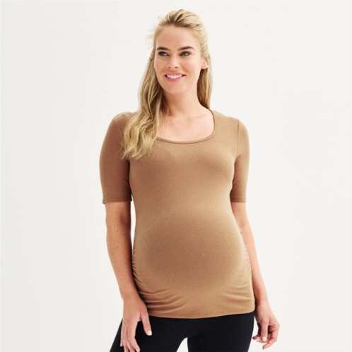 Maternity Sonoma Goods For Life 1/2 Sleeve Essential Square Neck Tee
