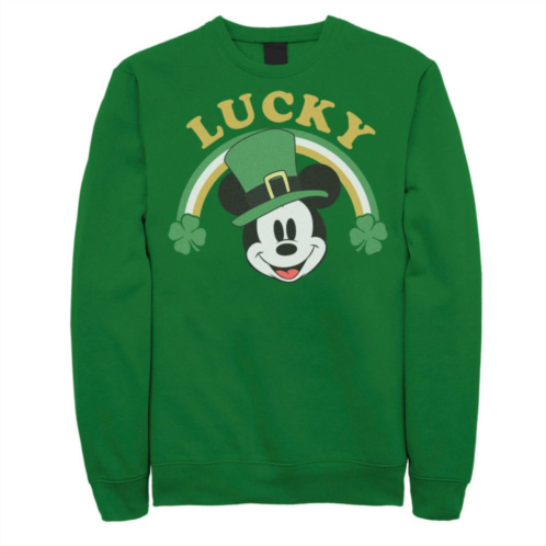 Licensed Character Mens Disney Mickey And Friends St. Patricks Day Lucky Mickey Mouse Sweatshirt