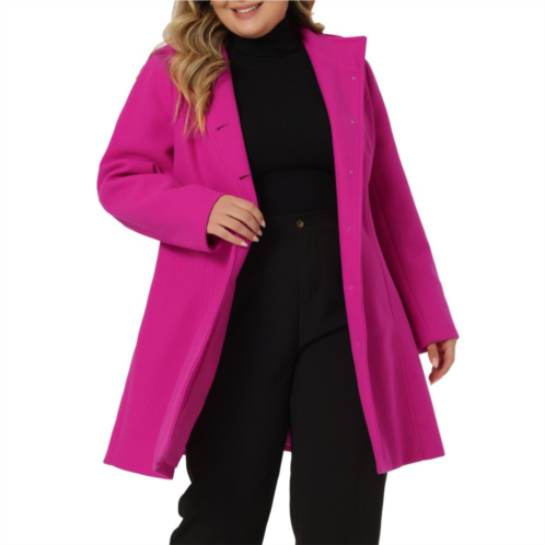 Agnes Orinda Womens Plus Size Fashion Hooded Outerwear Winter Overcoat