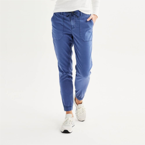 Womens Sonoma Goods For Life Mid-Rise Utility Jogger Pants