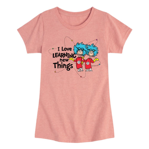 Licensed Character Girls 7-16 Dr. Seuss Love Learning Things Tee