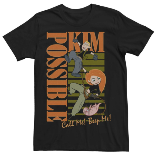 Licensed Character Mens Disney Kim Possible Ron And Rufus Tee