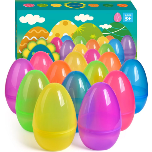 Popfun Jumbo Fillable Easter Eggs 12 Pcs