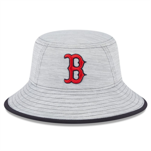 Mens New Era Gray Boston Red Sox Game Bucket Hat