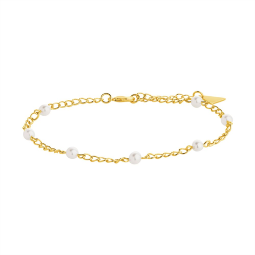 MC Collective Faux Pearl Station Anklet