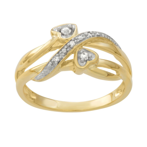 HDI Gold 0.05 Carat T.W. Diamond Heart Promise Ring