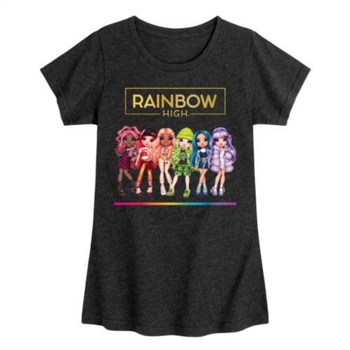 Licensed Character Girls 7-16 Rainbow High Character Lineup Graphic Tee