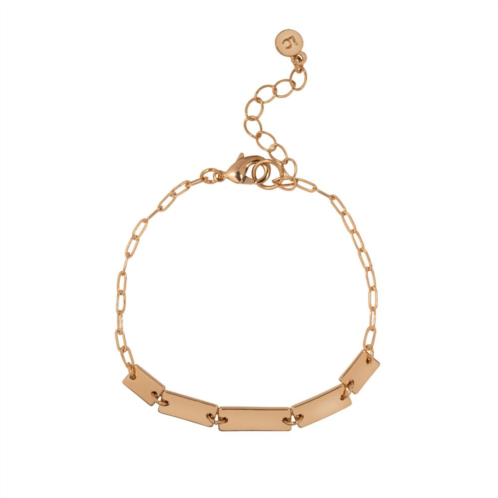 LC Lauren Conrad Gold Tone Square Link Bracelet