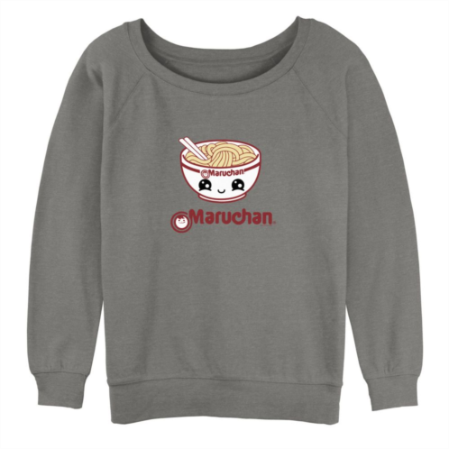 Licensed Character Juniors Maruchan Ramen Kawaii Baby Bowl Slouchy Graphic Sweatshirt