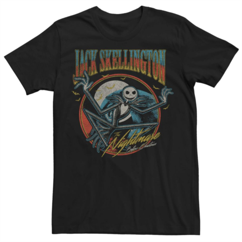 Licensed Character Big & Tall Disney Nightmare Before Christmas Jack Skellington Vintage Graphic Tee