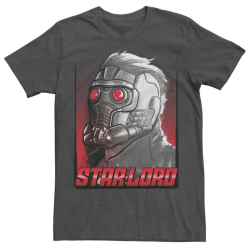 Licensed Character Big & Tall Marvel Guardians Of The Galaxy Star-Lord Mask Graphic Tee