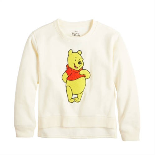 Licensed Character Disneys Winnie the Pooh Girls 7-16 Hi-Lo Chenille Graphic Sweatshirt