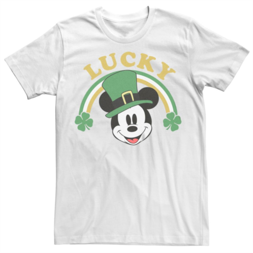 Licensed Character Disneys Mickey & Friends Mens St. Patricks Day Lucky Mickey Graphic Tee