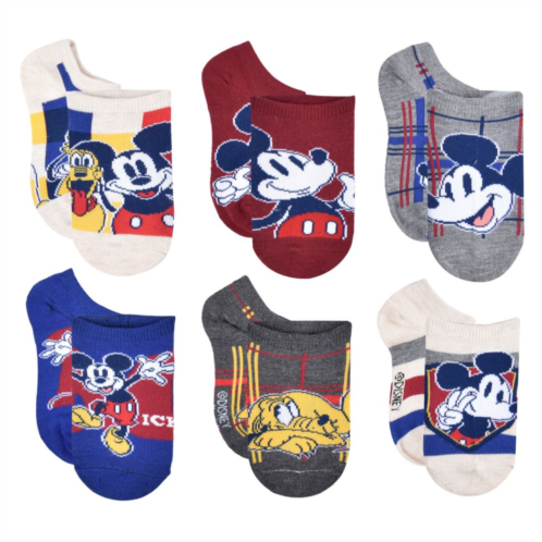 Licensed Character Disneys Mickey Mouse Boys 6-Pack No Show Socks
