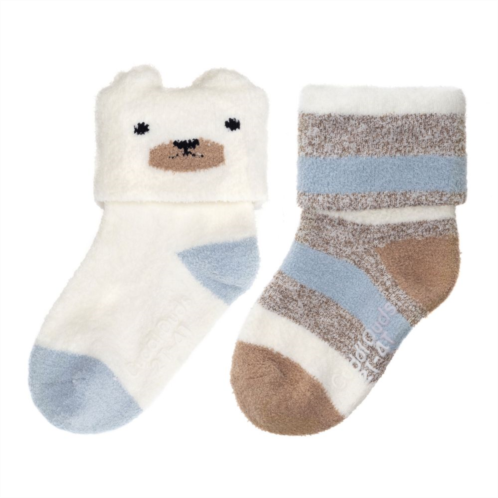 Toddler Cuddl Duds 2-Pack Polar Bear & Striped Socks