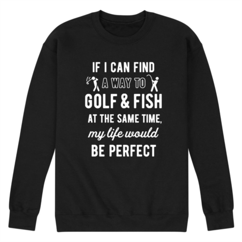 Licensed Character Mens Golfing & Fishing Graphic Sweatshirt