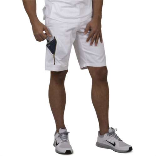 Vibes Mens Metal Zipper Cargo Pocket 11 Length Twill Shorts