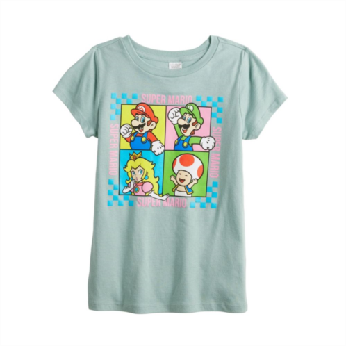 Licensed Character Girls 7-16 Super Mario Bros Characters Graphic Tee