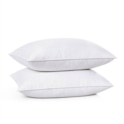 Unikome 2 Pack Goose Down Feather Side/Back Sleeper Unique Down-around Design Bed Pillow