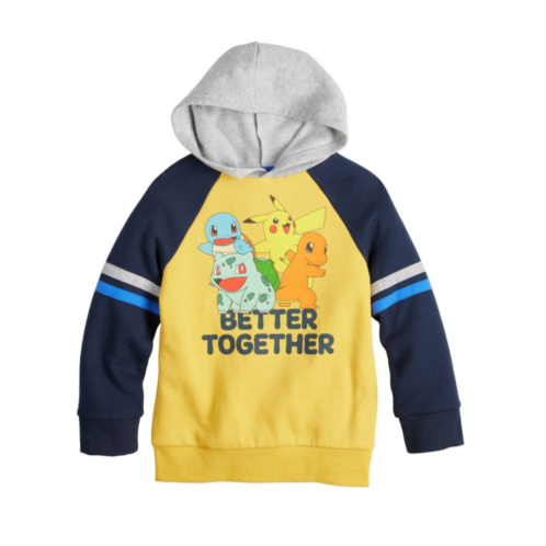 Boys 4-12 Jumping Beans Pokemon Starters Better Together Raglan Graphic Hoodie