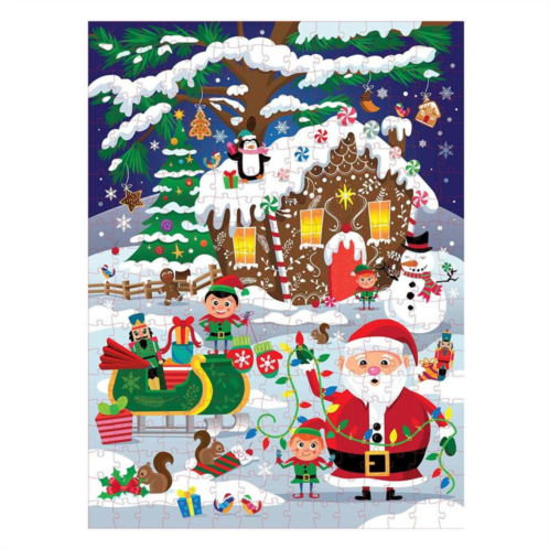 Blue Panda Christmas Jigsaw Puzzle, 300-Piece Large Holiday Winter Wonderland (20 x 27 In)
