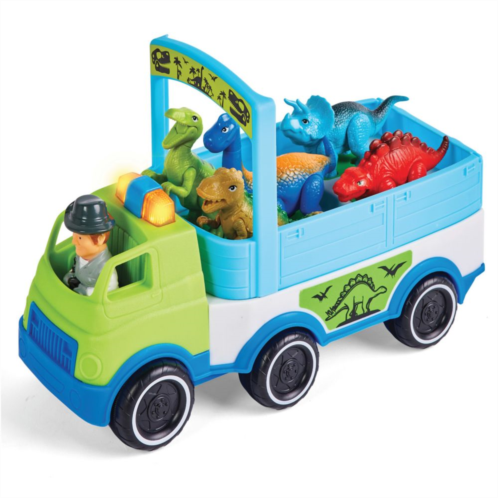 Kidoozie Dino Adventure Hauler & Dinosaur Set