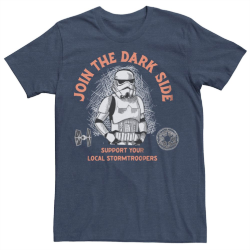 Big & Tall Star Wars Join The Dark Side Advertisement Graphic Tee