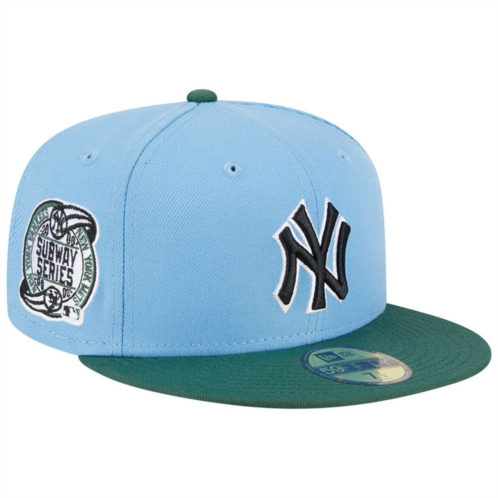 Mens New Era Sky Blue/Cilantro New York Yankees 2000 Subway Series 59FIFTY Fitted Hat