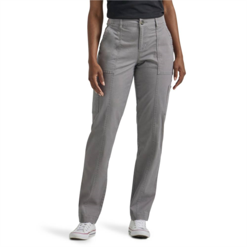 Womens Lee Ultra Lux Comfort with Flex-To-Go Straight-Leg Utility Pants