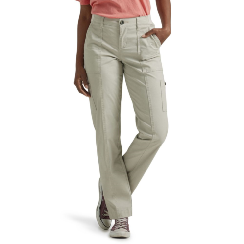 Womens Lee Ultra Lux Comfort with Flex-To-Go Straight-Leg Utility Pants