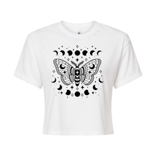 Licensed Character Juniors Luna Moth Cropped Graphic Tee