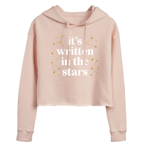 Licensed Character Juniors Written In The Stars Cropped Graphic Hoodie