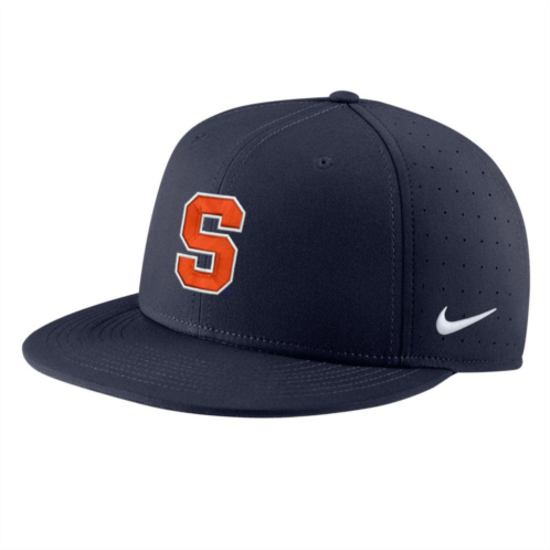 Mens Nike Navy Syracuse Orange Aero True Baseball Performance Fitted Hat