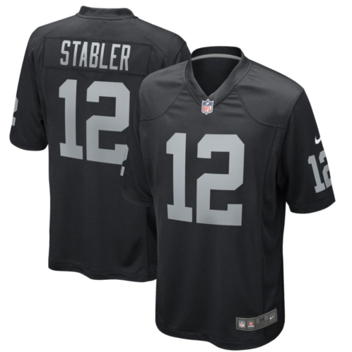 Mens Nike Ken Stabler Black Las Vegas Raiders Game Retired Player Jersey