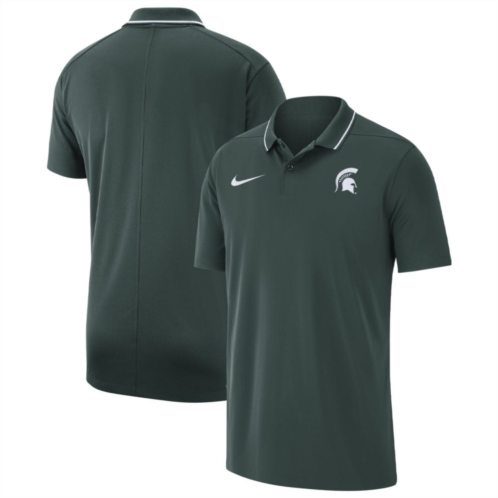 Mens Nike Green Michigan State Spartans Coaches Performance Polo