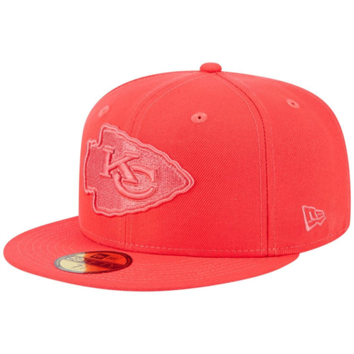Mens New Era Red Kansas City Chiefs Color Pack Brights 59FIFTY Fitted Hat