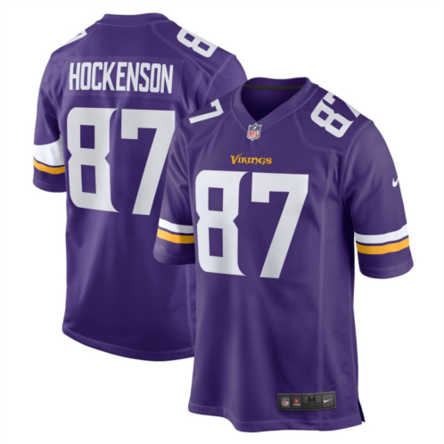 Mens Nike T.J. Hockenson Purple Minnesota Vikings Game Player Jersey