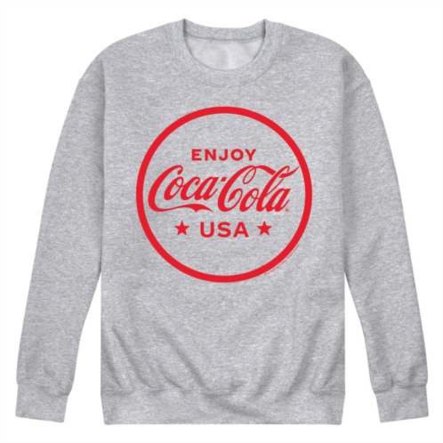 Licensed Character Mens Coca-Cola Enjoy CocaCola USA Graphic Fleece Sweatshirt