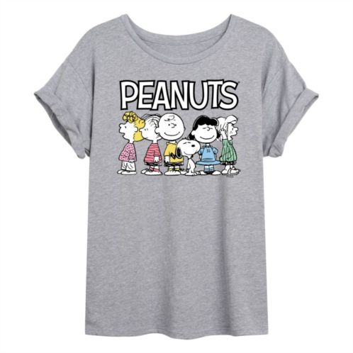 Licensed Character Juniors Peanuts Crew Flowy Graphic Tee