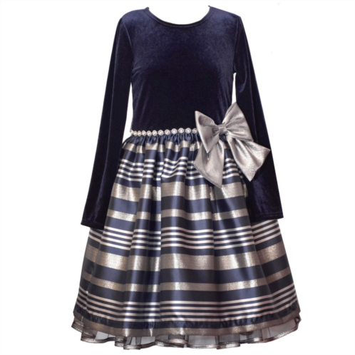 Girls 4-20 Bonnie Jean Striped Ballerina Dress in Regular & Plus Size