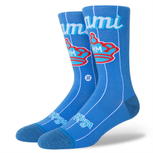 Unbranded Mens Stance Blue Miami Marlins 2021 City Connect Crew Socks