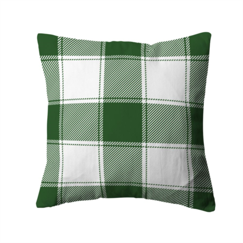 Harper Lane Cabin Green Plaid Throw Pillow