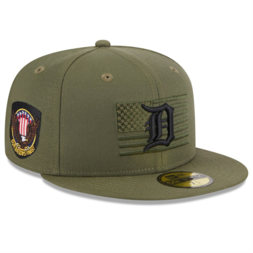 Mens New Era Green Detroit Tigers 2023 Armed Forces Day On-Field 59FIFTY Fitted Hat